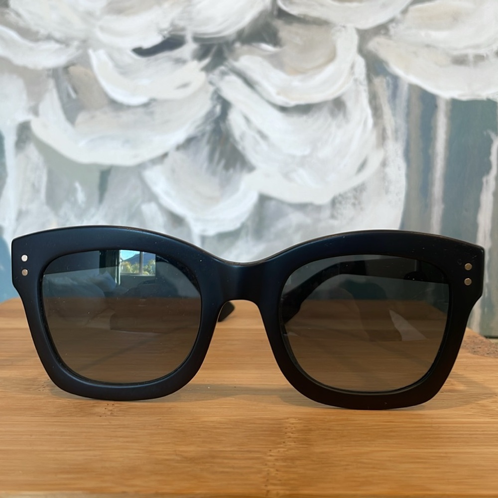Christian Dior Black Frame Sunglasses & Case - Picture 4 of 7